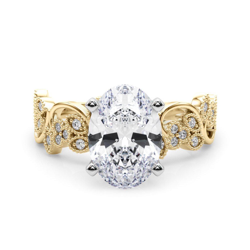 Zeonna Natural 4 Prong Diamond Ring