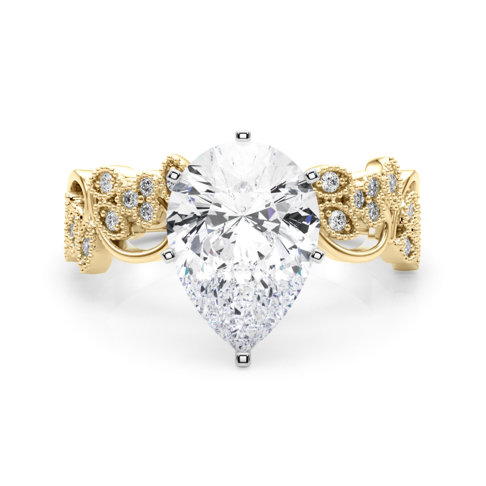 Zeonna Natural 6 Prong Diamond Ring