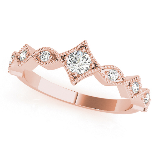 Georgias Natural Diamond Bezel Set Wedding Ring