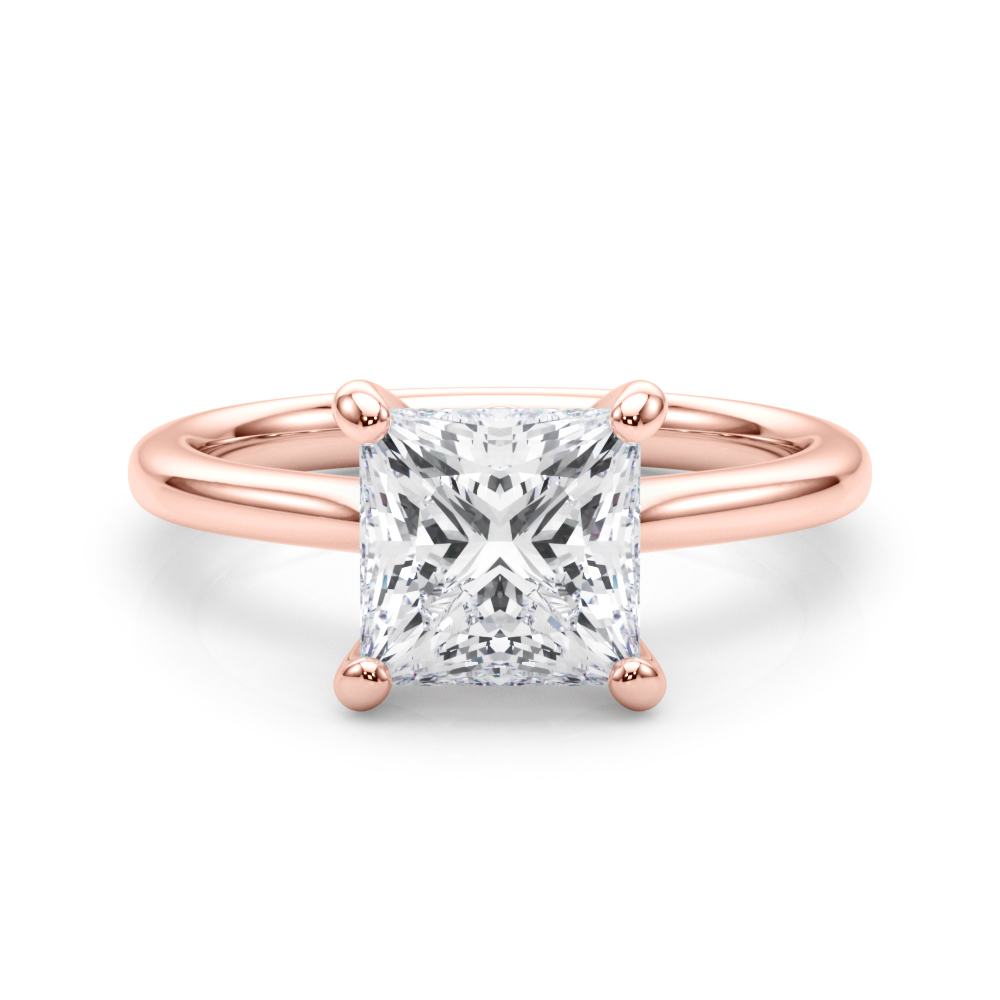 SunshineDiamonds Diamond Solitaire Diamond Rings in 9K Rose Gold and 0.50 Carat Lab Grown Diamond