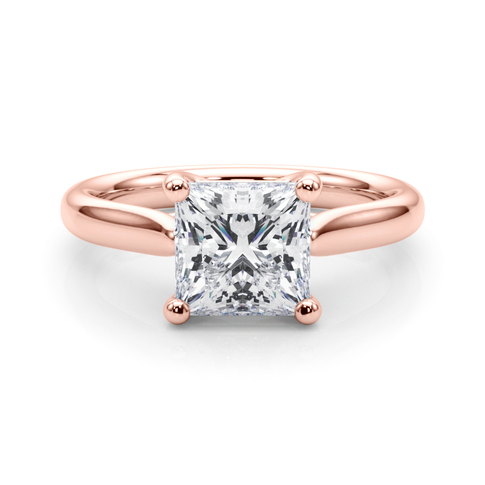 Cristya Lab-Created 4 Prong  Diamond Ring