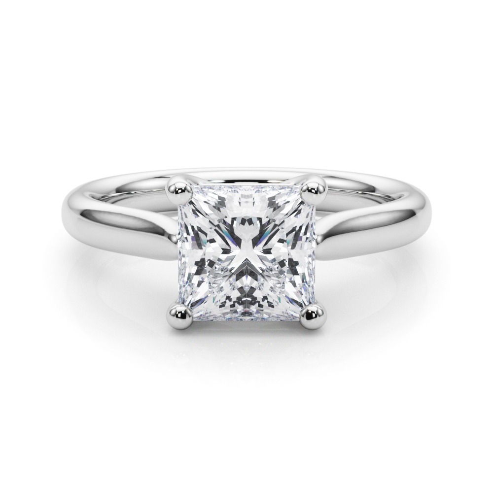 Cristya Lab-Created 4 Prong  Diamond Ring