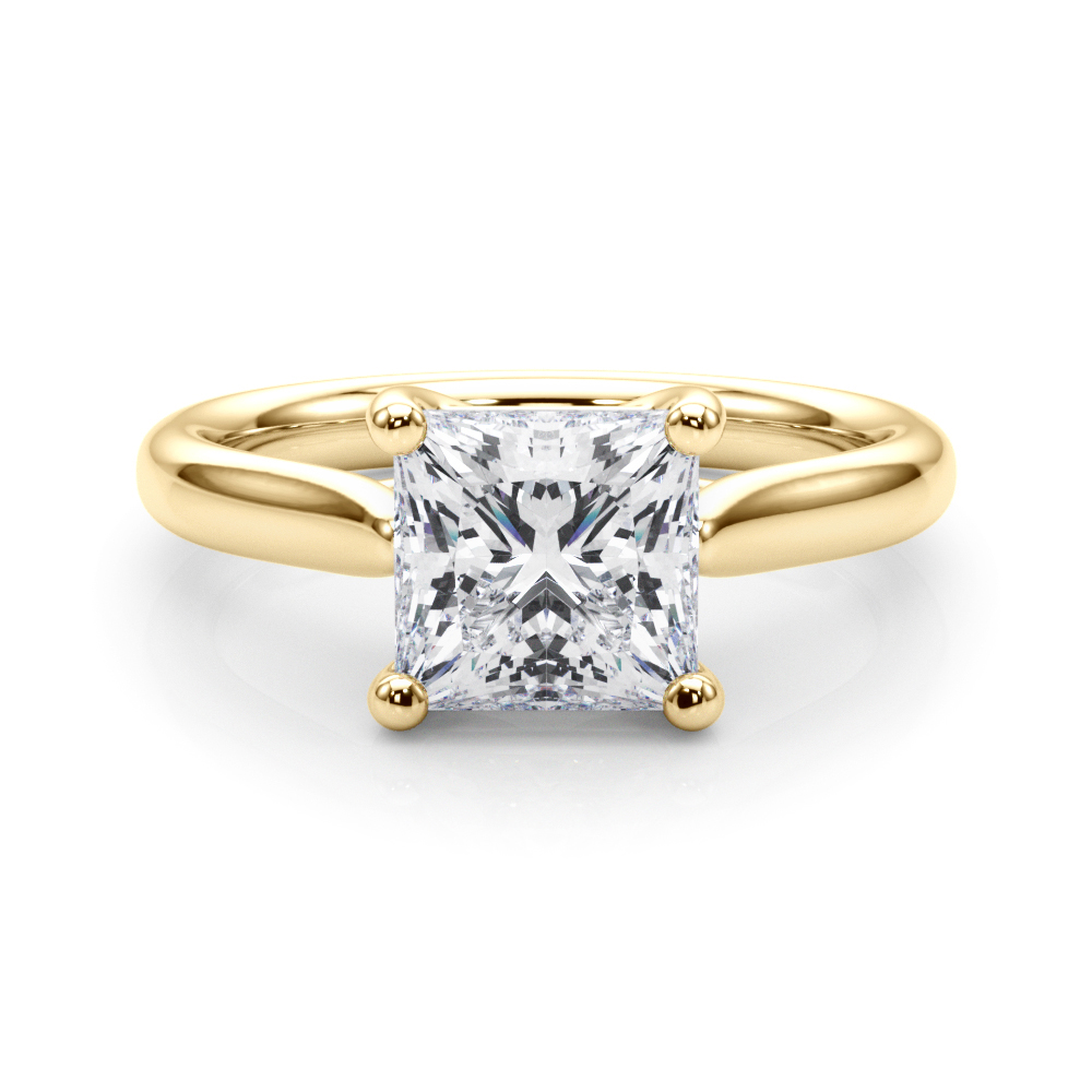 Cristya Lab-Created 4 Prong  Diamond Ring