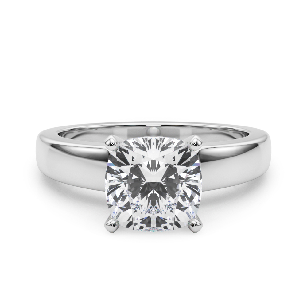 Claren Natural 4 Prong  Solitaire Diamond Ring