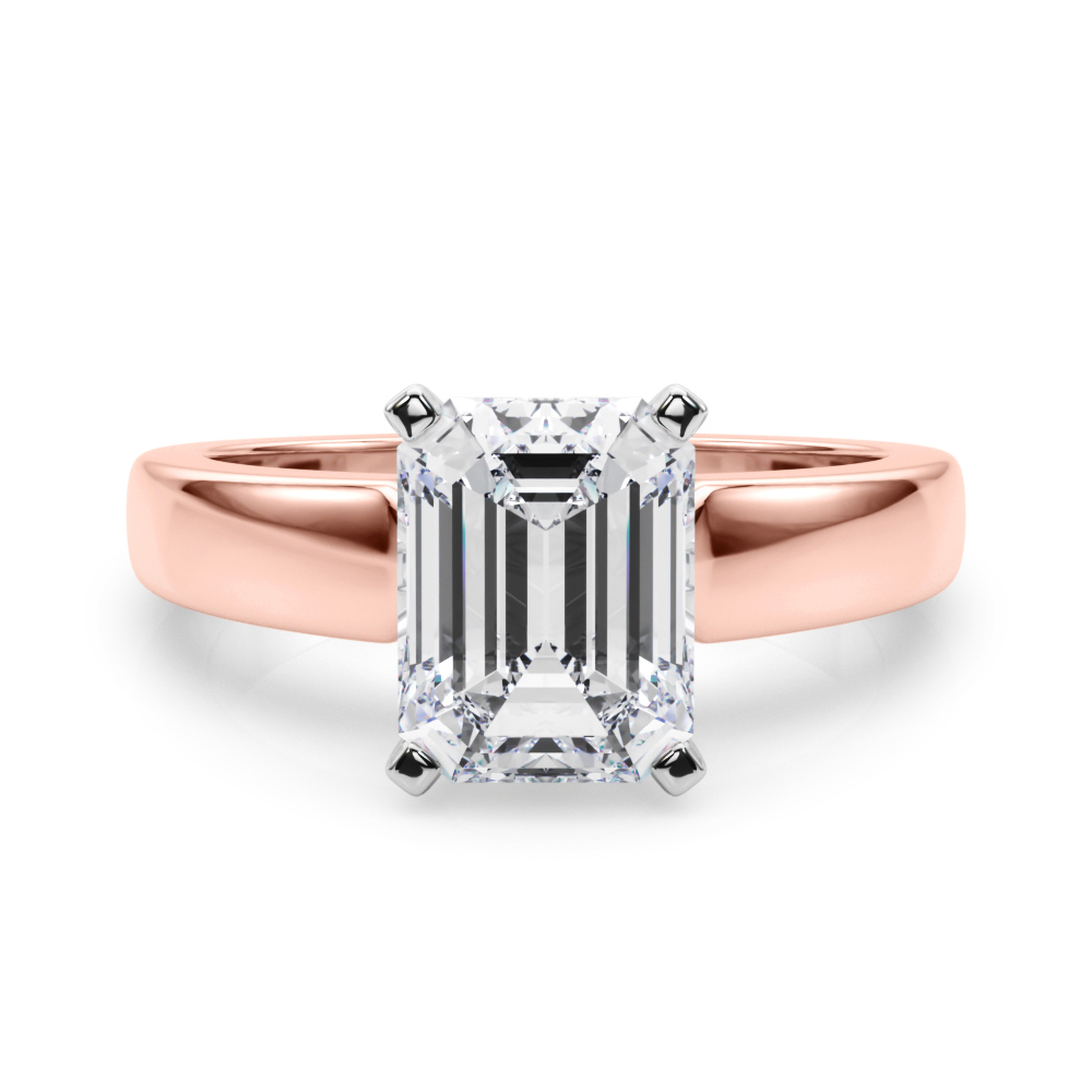 Claren Lab-Created 4 Prong  Diamond Ring