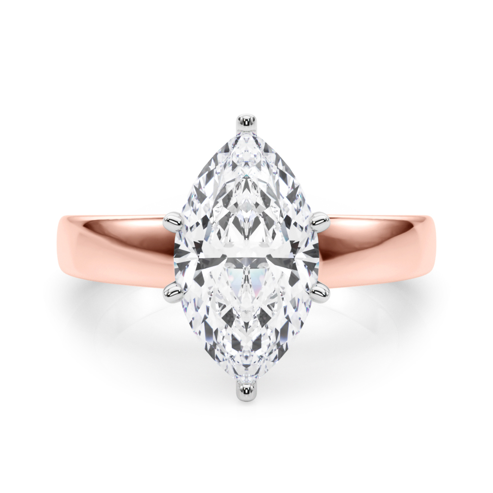 Claren Lab-Created 6 Prong  Diamond Ring