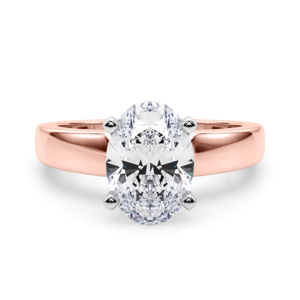 SunshineDiamonds Diamond Solitaire Diamond Rings in 9K Rose
