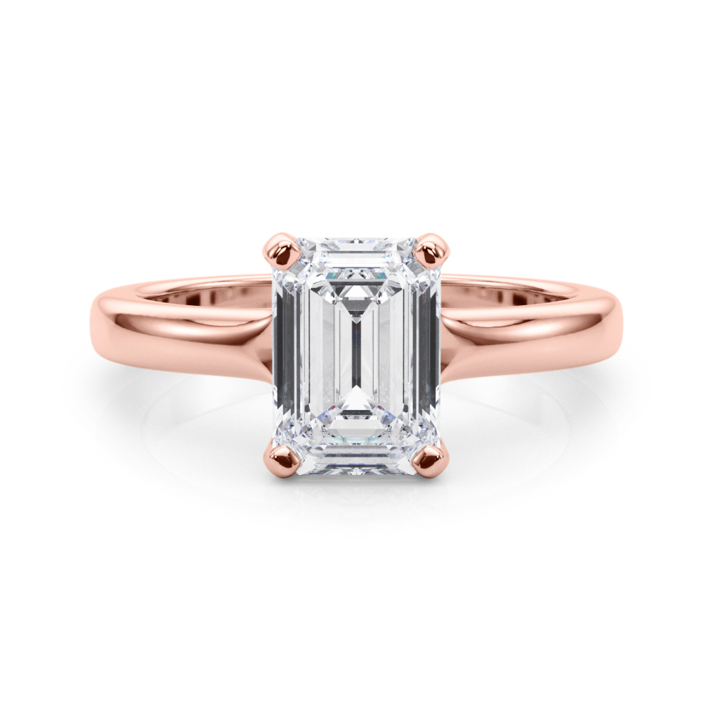 SunshineDiamonds Diamond Solitaire Diamond Rings in 9K Rose