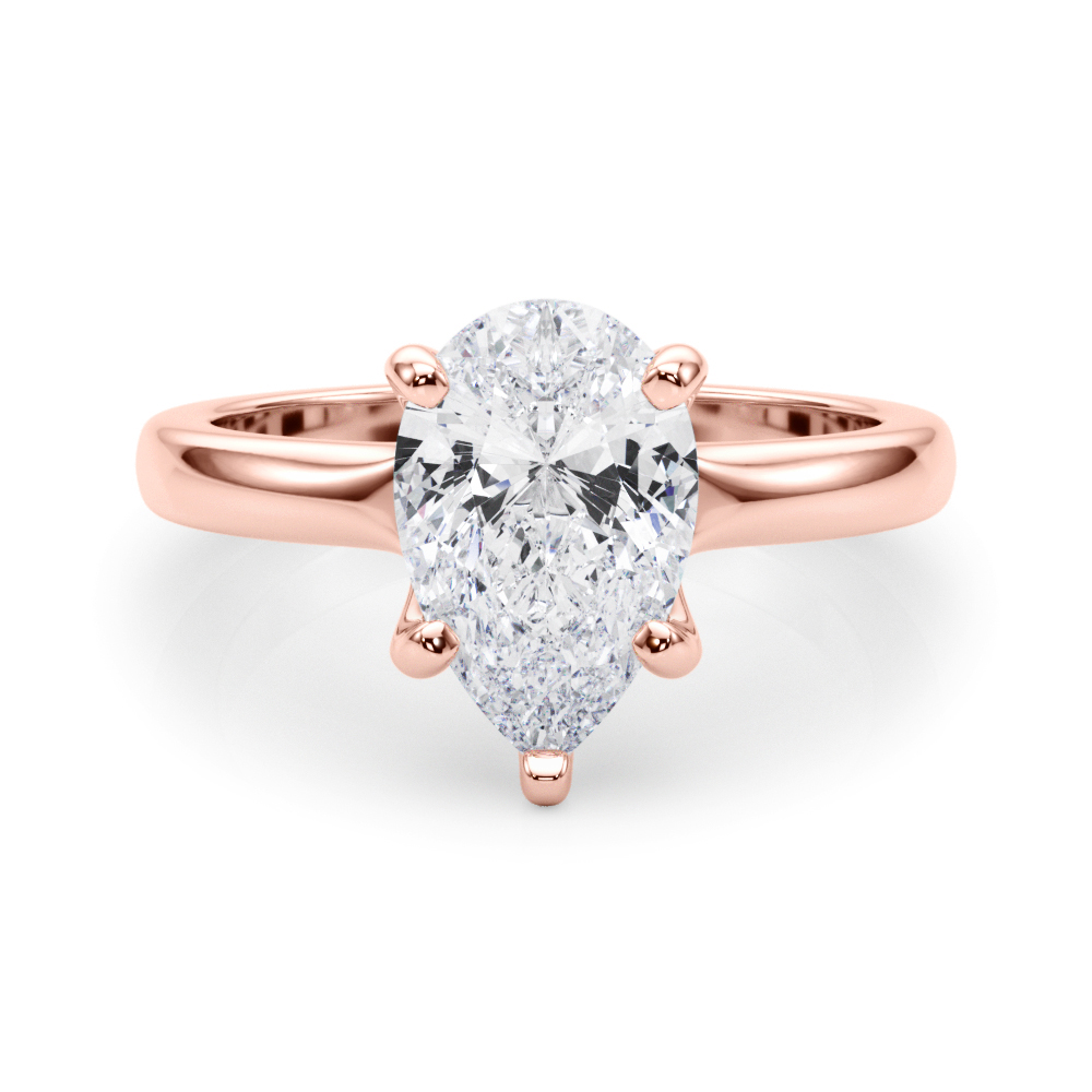 SunshineDiamonds Diamond Solitaire Diamond Rings in 9K Rose