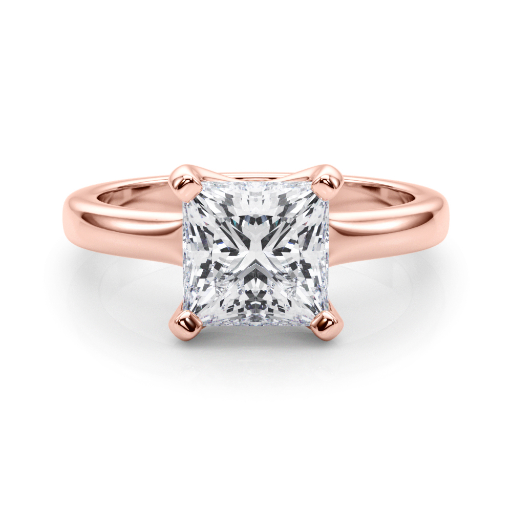 Creniza Lab-Created 4 Prong  Diamond Ring