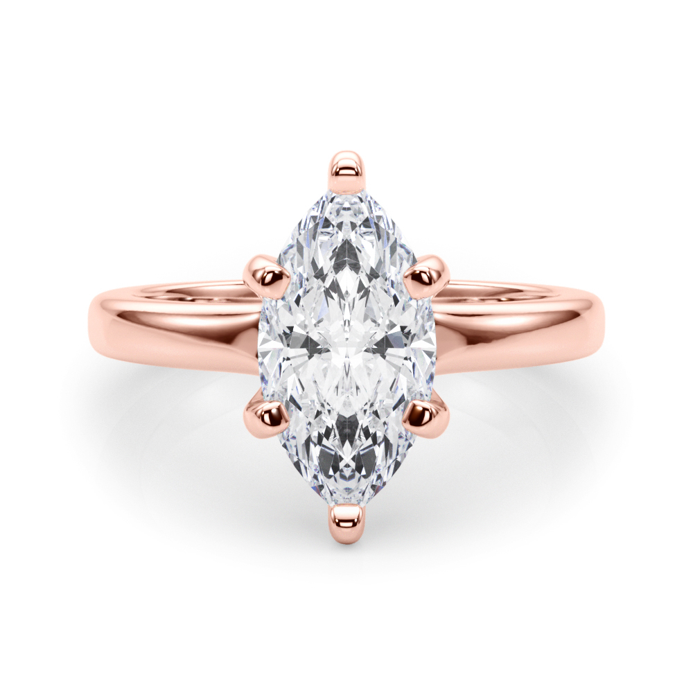 SunshineDiamonds Diamond Solitaire Diamond Rings in 9K Rose