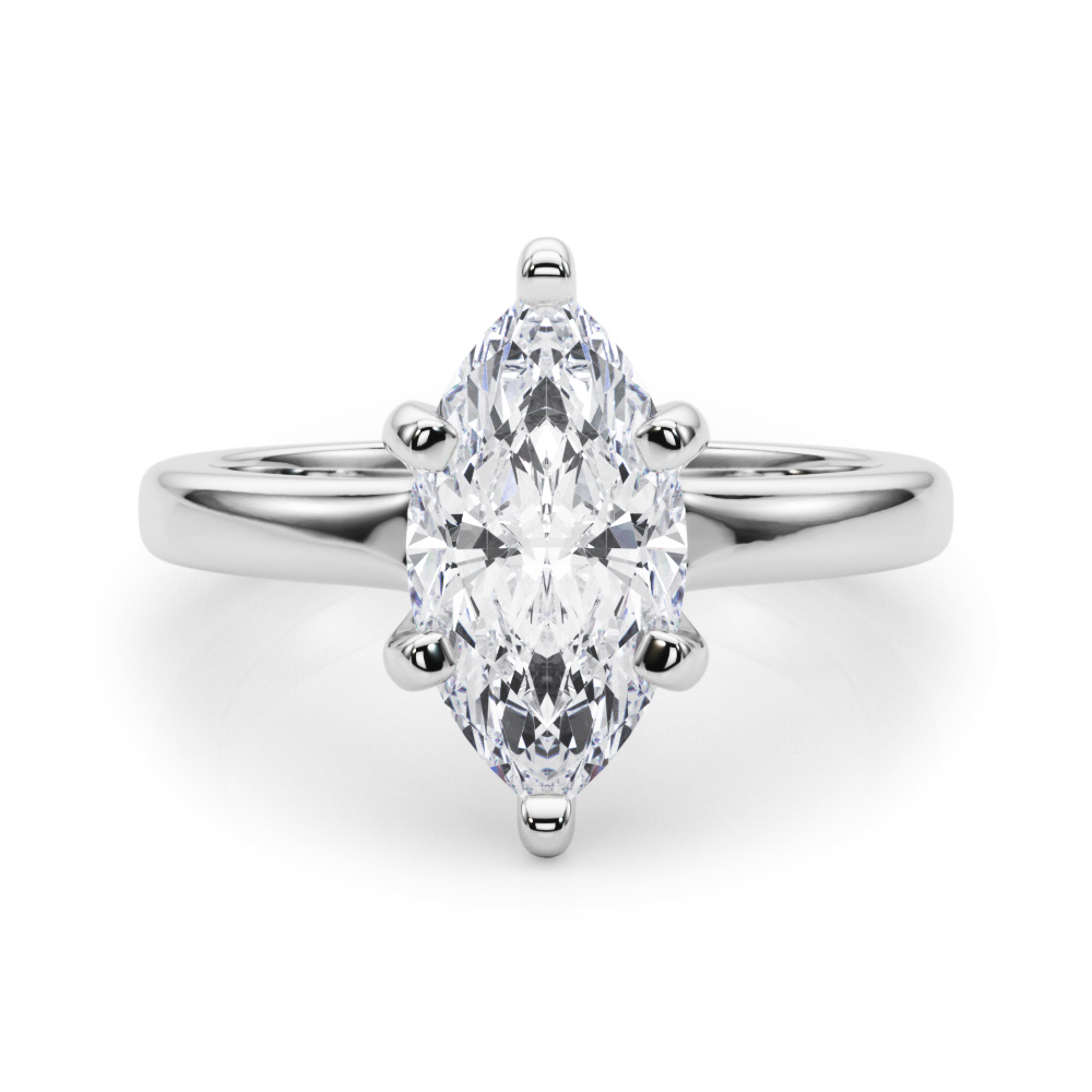 SunshineDiamonds Diamond Solitaire Diamond Rings in Platinum(950) and 0.50 Carat Lab Grown Diamond