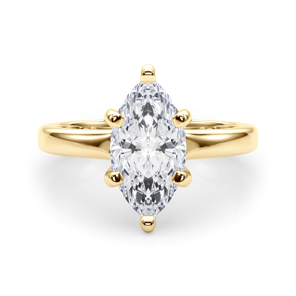 SunshineDiamonds Diamond Solitaire Diamond Rings in 9K Yellow Gold and 0.50 Carat Lab Grown Diamond