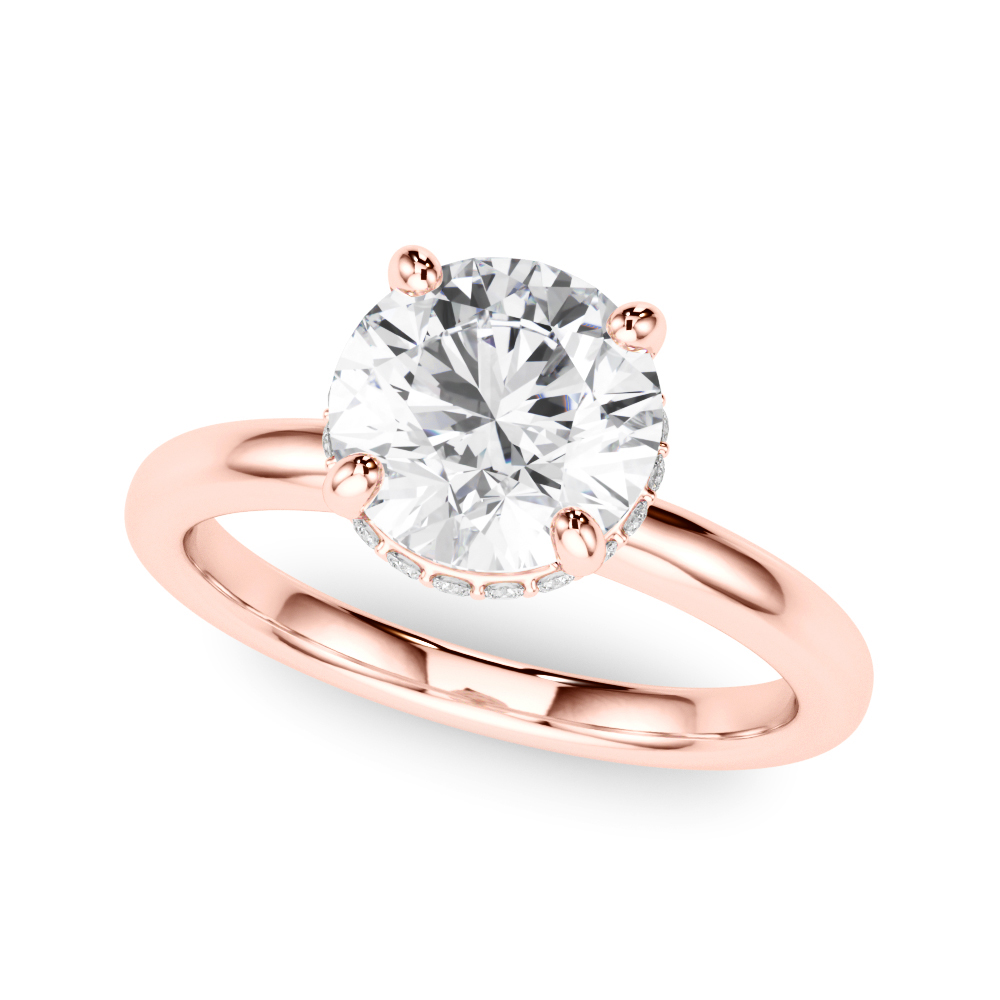 Yovela Lab-Created 4 Prong Set Diamond Ring