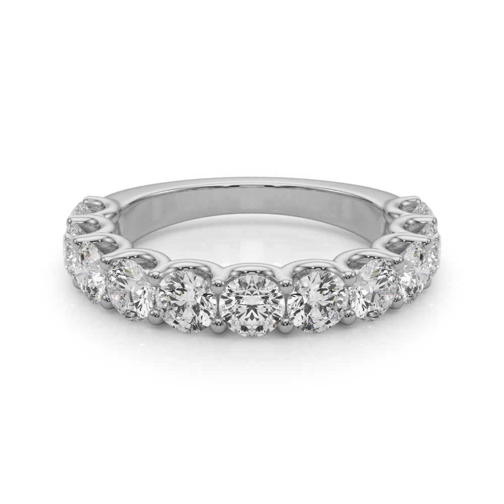 Ezera Lab Grown Round cut U Prong set  Diamond Ring