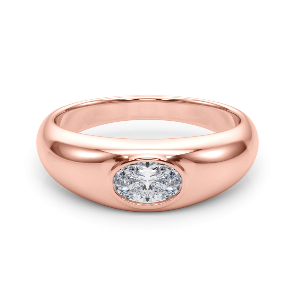 Creisal Lab-Created Bezel Set Diamond Ring