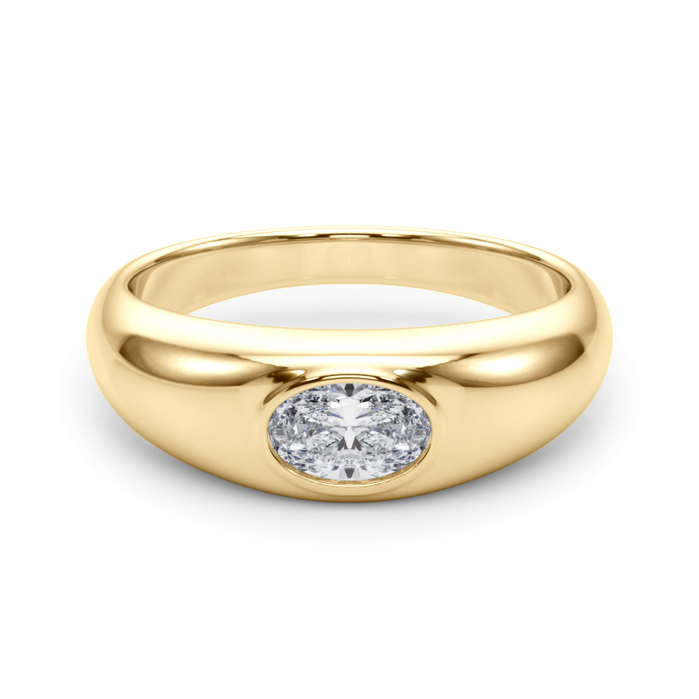 Creisal Lab-Created Bezel Set Diamond Ring