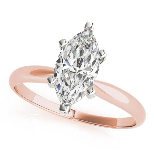 SunshineDiamonds Diamond Solitaire Diamond Rings in 9K Rose - 100