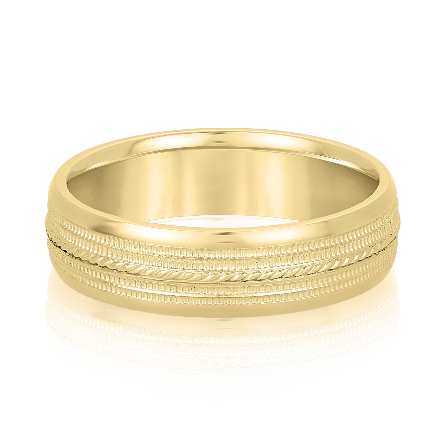 Anlin Yellow Gold Women's Wedding Ring