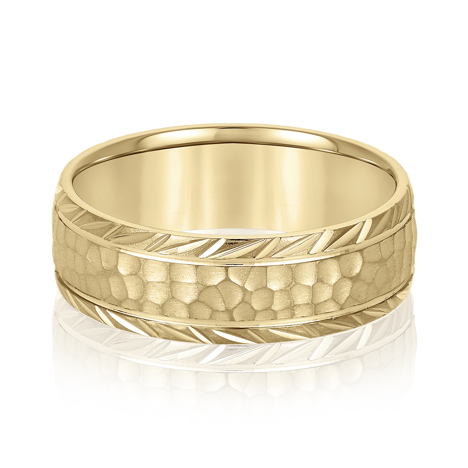 Jenolinus Yellow Gold Women's Wedding Diamond Ring