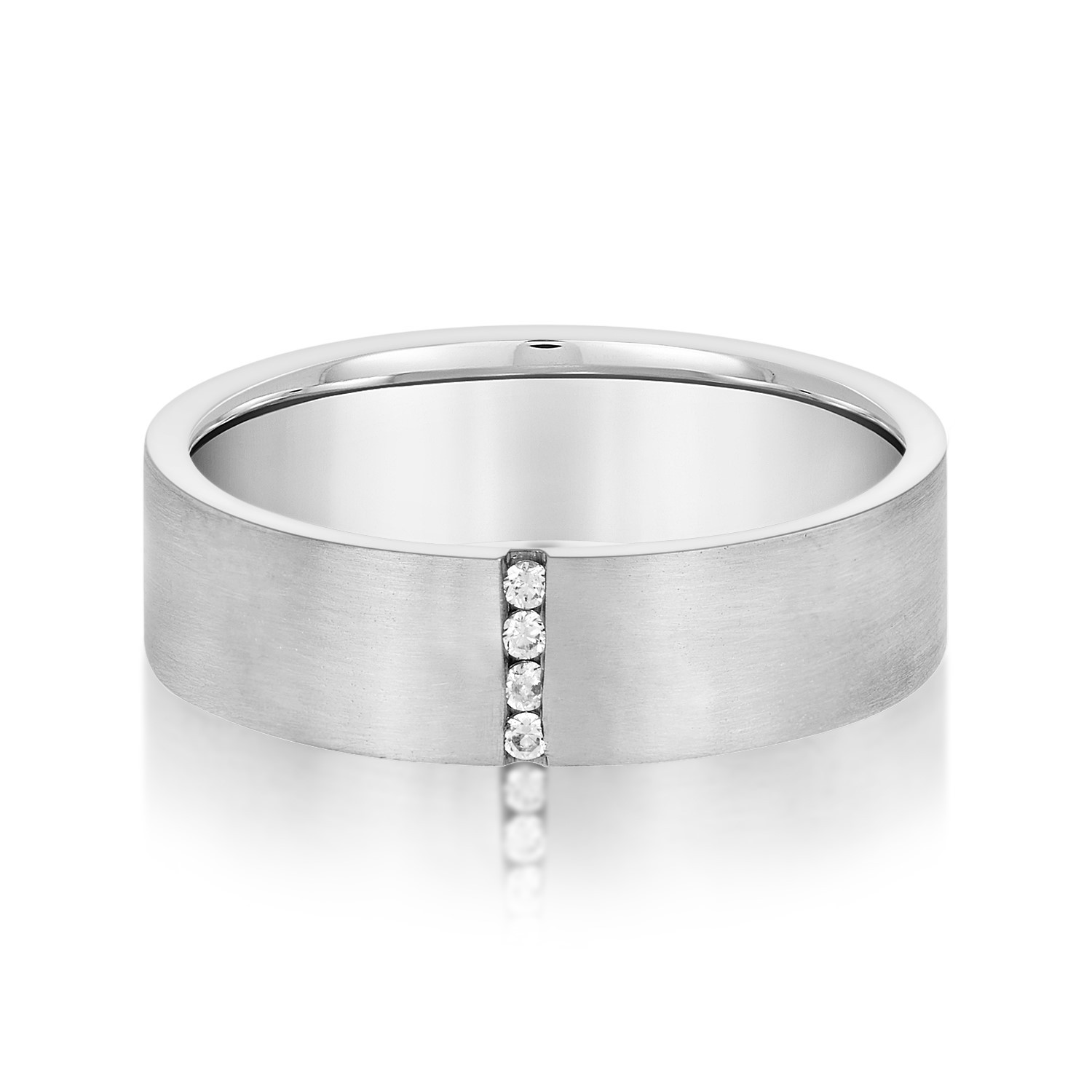 Alcy Lab Grown Diamond Channel Set Women's Wedding Ring