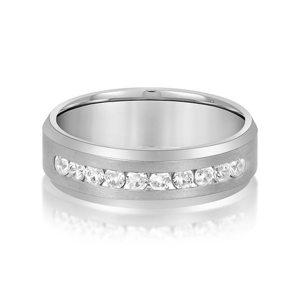 Alicya Natural Diamond Channel Set Wedding Ring
