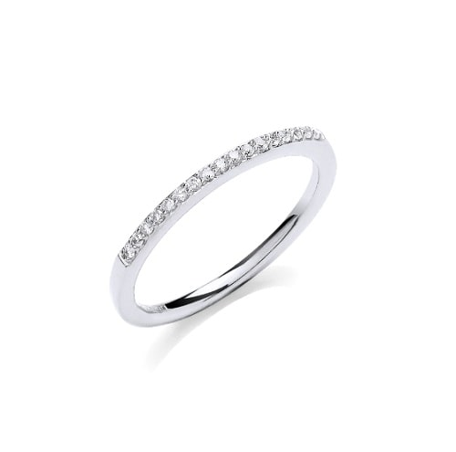 0.25 Ct Lab-Created Round Cut Marli  Diamond Rings in 9K White Gold
