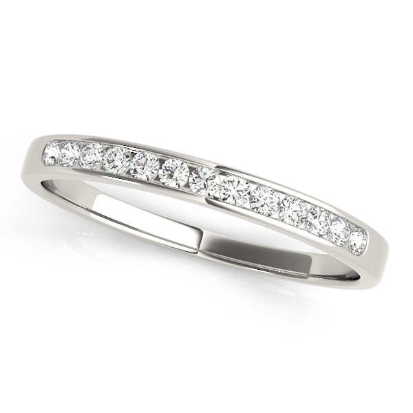 0.2 Ct Lab-Created Round Cut Eloah  Diamond Rings in 9K White Gold