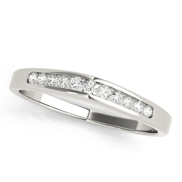 0.12 Ct Lab-Created Round Cut Riddhi  Diamond Rings in 9K White Gold