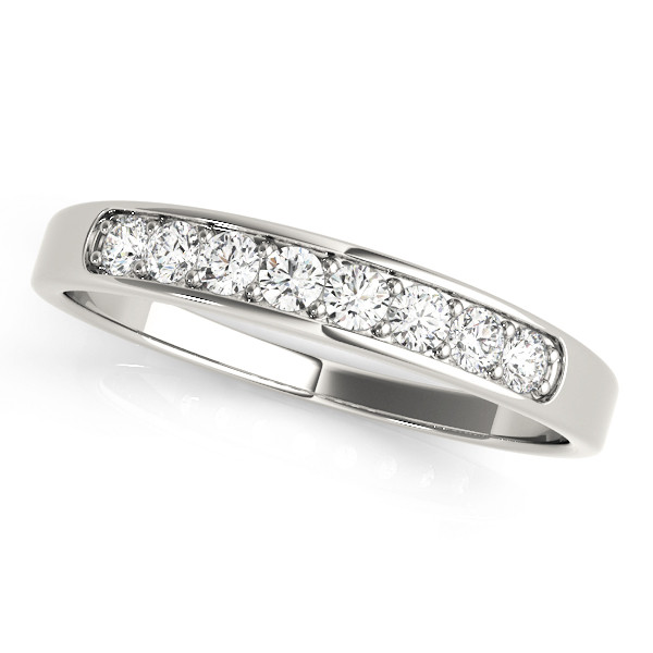 0.25 Ct Lab-Created Round Cut Roslynn  Diamond Rings in 9K White Gold