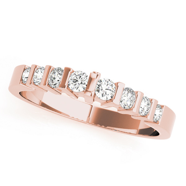 Natural Bar-Set Diamond Ring