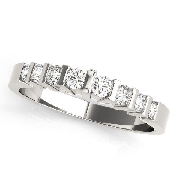 Natural Bar-Set Diamond Ring