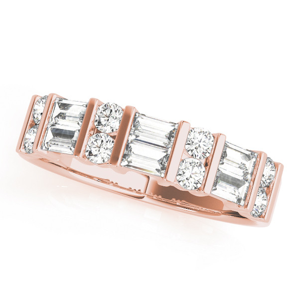 0.87 Ct Lab-Created Mixed Shape Cut Marsali  Diamond Rings in 9K White Gold
