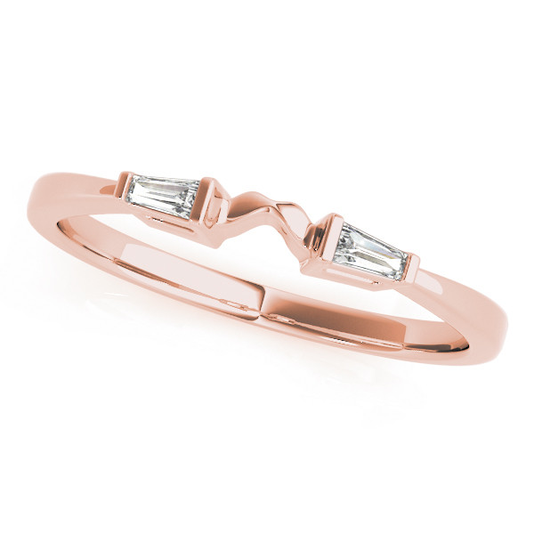 0.12 Ct Lab-Created Baguette Cut lilya  Two Stone Diamond Rings in 9K White Gold