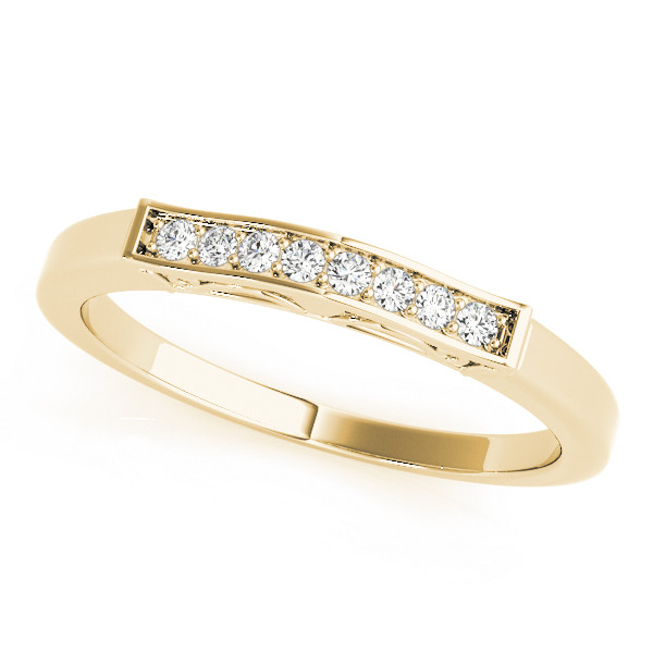 0.08 Ct Lab-Created Round Cut Lianny  Diamond Rings in 9K White Gold