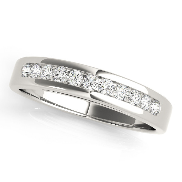 0.2 Ct Lab-Created Round Cut Retal  Diamond Rings in 9K White Gold