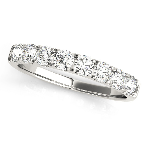 0.72 Ct Lab-Created Round Cut Corinne Womens Diamond Rings in 9K White Gold