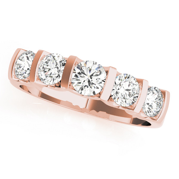 Natural Bar-Set Diamond Ring