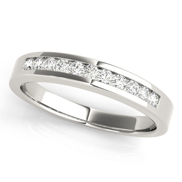 Rocky Natural Channel-Set  Diamond Ring