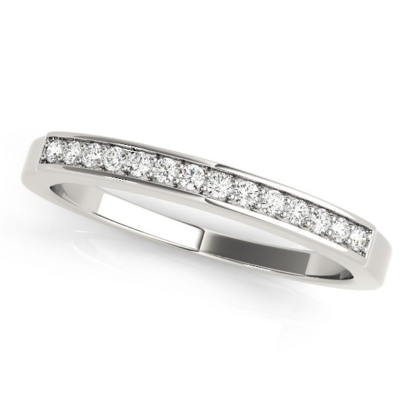 0.12 Ct Lab-Created Round Cut Rileigh  Diamond Rings in 9K White Gold