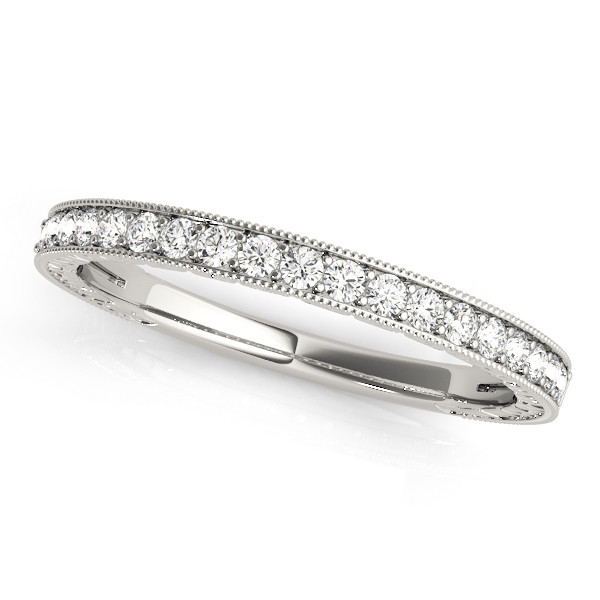 0.2 Ct Lab-Created Round Cut Harvey  Diamond Rings in 9K White Gold