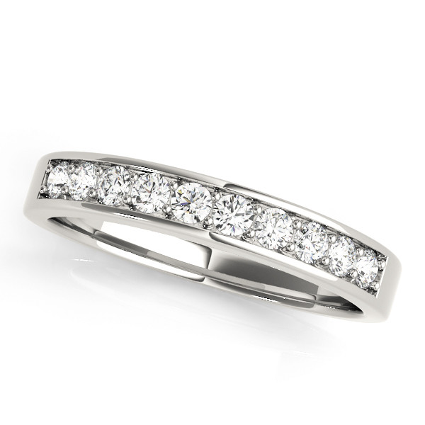 0.25 Ct Lab-Created Round Cut Sereen  Diamond Rings in 9K White Gold