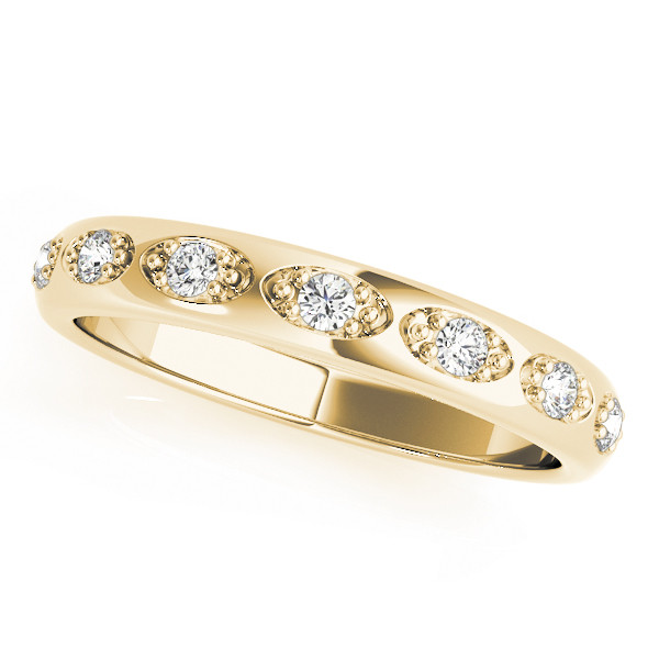 0.12 Ct Lab-Created Round Cut Adrielly  Diamond Rings in 9K White Gold