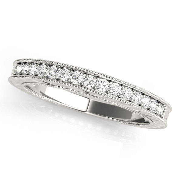 0.25 Ct Lab Grown Round Cut Lailyn  Diamond Rings in 9K White Gold