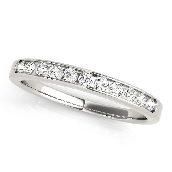 Ivorie Natural Channel-Set  Diamond Ring