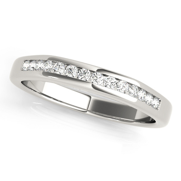 0.2 Ct Lab-Created Round Cut Liviana  Diamond Rings in 9K White Gold