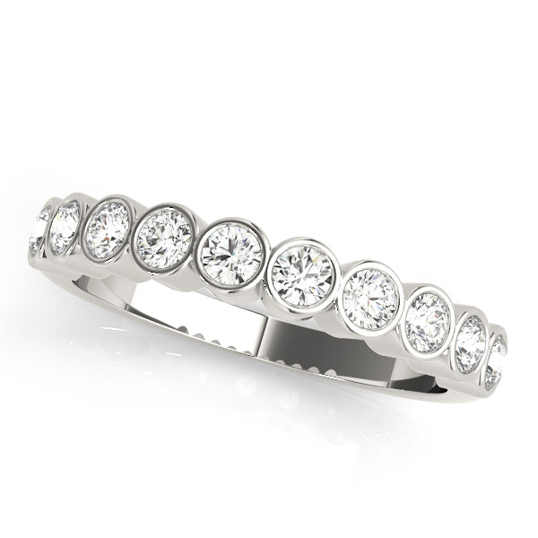 Natural Bezel-Set Diamond Ring