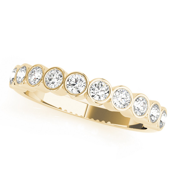 Natural Bezel-Set Diamond Ring