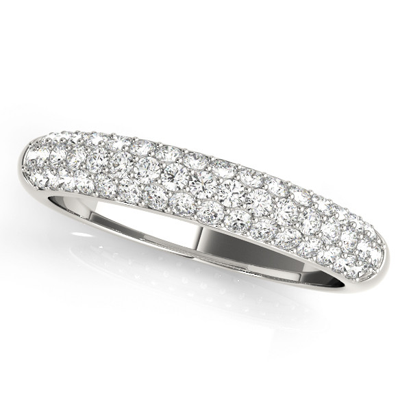 0.5 Ct Lab-Created Round Cut Jalisa  Diamond Rings in 9K White Gold