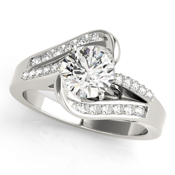 SunshineDiamonds Side Stone Diamond Diamond Rings in Platinum(950) and 0.50 Carat Lab Grown Diamond